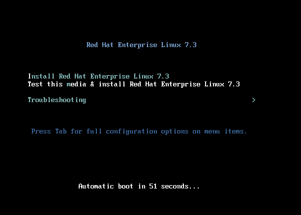 RedHat Enterprise Linux 7 Installation